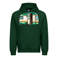 Forest Green caravan Urban Hoodie - MaliasSmallBusiness