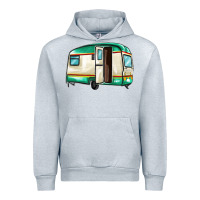 Heather Grey caravan Urban Hoodie - MaliasSmallBusiness