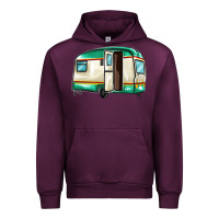 Mauve Wine caravan Urban Hoodie - MaliasSmallBusiness