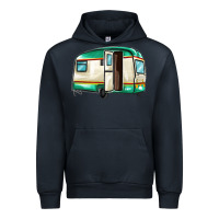 Navy caravan Urban Hoodie - MaliasSmallBusiness
