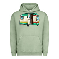 Pigment Oil Green caravan Urban Hoodie - MaliasSmallBusiness
