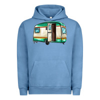 Pigment Pebble Blue caravan Urban Hoodie - MaliasSmallBusiness