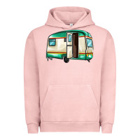 Pigment Salmon caravan Urban Hoodie - MaliasSmallBusiness
