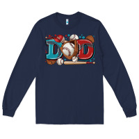 Navy dad baseball Long Sleeve Tee - Zillion Design Studio