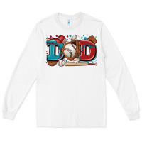 White dad baseball Long Sleeve Tee - Zillion Design Studio