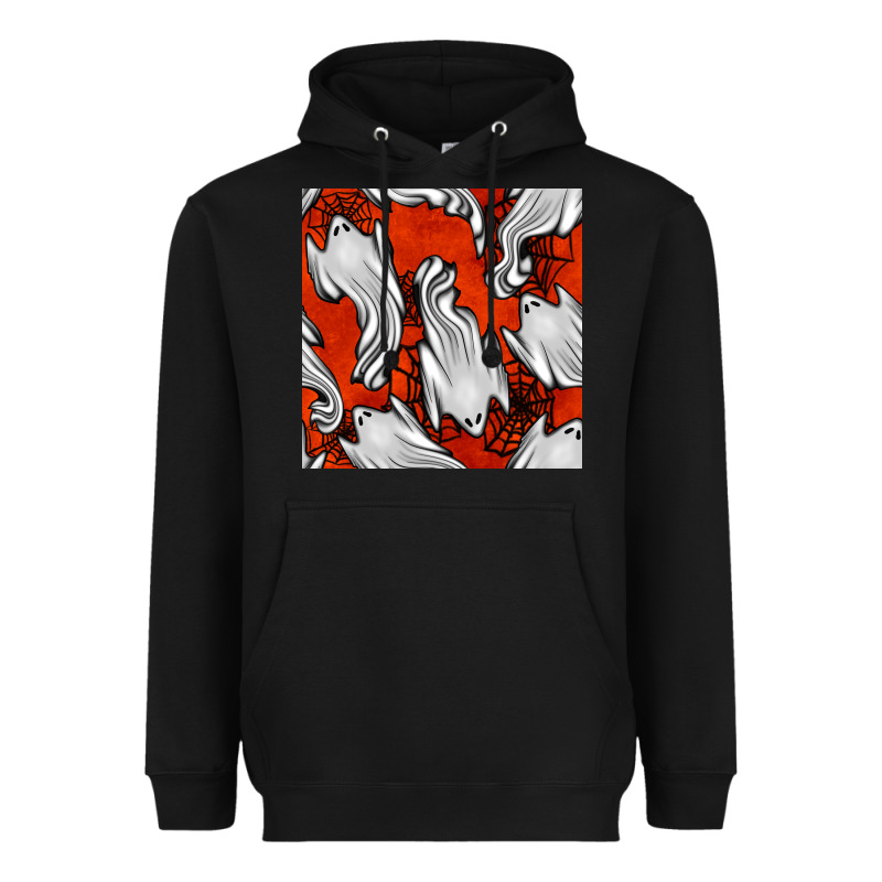 Flying Ghosts Seamless Pattern Heavyweight Hoodie by BundleAndBundleShop | Teevron