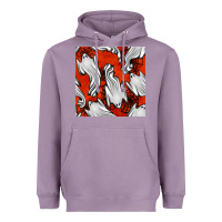 Lavender flying ghosts seamless pattern Heavyweight Hoodie - BundleAndBundleShop