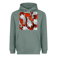 Sage flying ghosts seamless pattern Heavyweight Hoodie - BundleAndBundleShop