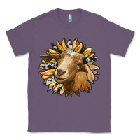 Lavender sunflower with goat Classic Tee - RanaPortraitStore