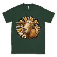 Sports Green sunflower with goat Classic Tee - RanaPortraitStore