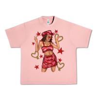 Salmon heart cowgirl Urban Heavy Tee - texasbilliewilder