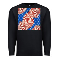 Black american flag seamless pattern Premium Sweatshirt - BundleAndBundleShop