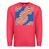 Cardinal american flag seamless pattern Premium Sweatshirt - BundleAndBundleShop