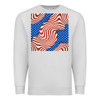 Dove Grey american flag seamless pattern Premium Sweatshirt - BundleAndBundleShop