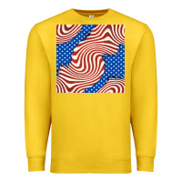 Lemon american flag seamless pattern Premium Sweatshirt - BundleAndBundleShop