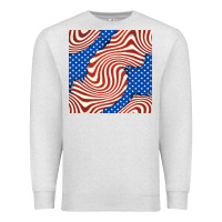 Oatmeal Heather american flag seamless pattern Premium Sweatshirt - BundleAndBundleShop