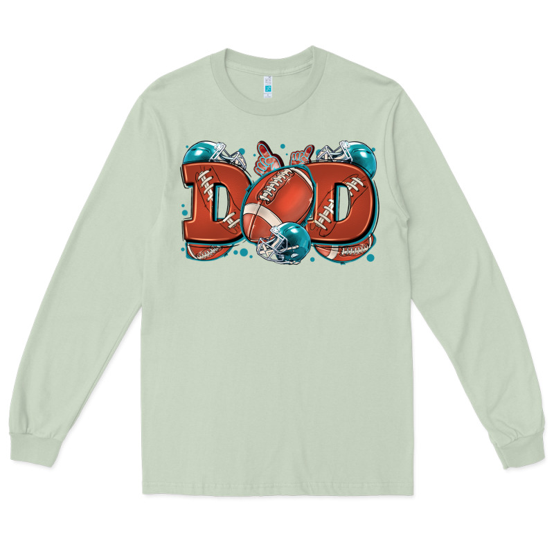Dad American Football Long Sleeve Tee by Zillion Design Studio | Teevron