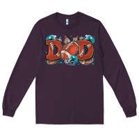 Plum dad American football Long Sleeve Tee - Zillion Design Studio