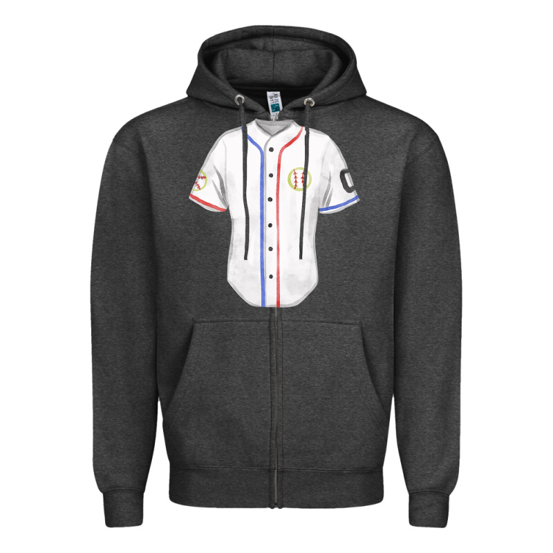 Softball Uniform Fa Element Zipper Hoodie by FaDigitalArtStudio | Teevron