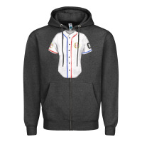 Charcoal Heather softball uniform fa element Zipper Hoodie - FaDigitalArtStudio