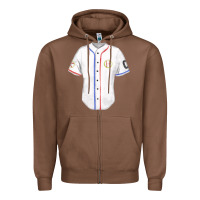 Chestnut softball uniform fa element Zipper Hoodie - FaDigitalArtStudio