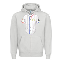Dove Grey softball uniform fa element Zipper Hoodie - FaDigitalArtStudio