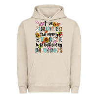 Pigment French Oak ive survived too many storms to bebothered by rain Urban Hoodie - MaliasSmallBusiness