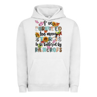 Pigment Lunar Rock ive survived too many storms to bebothered by rain Urban Hoodie - MaliasSmallBusiness