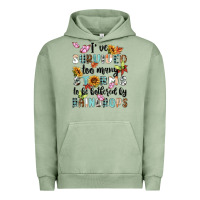 Pigment Oil Green ive survived too many storms to bebothered by rain Urban Hoodie - MaliasSmallBusiness
