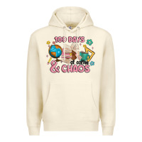 Sandshell 100 days of coffe and chaos Premium Hoodie - MaliasSmallBusiness