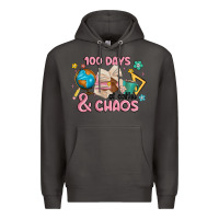 Smoke 100 days of coffe and chaos Premium Hoodie - MaliasSmallBusiness