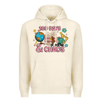 Tofu 100 days of coffe and chaos Premium Hoodie - MaliasSmallBusiness