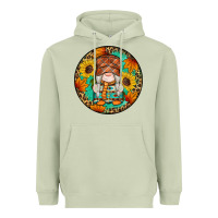 Matcha fall gnomes round earrings 2 Heavyweight Hoodie - Artiststas