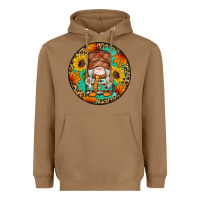 Toasted Coconut fall gnomes round earrings 2 Heavyweight Hoodie - Artiststas