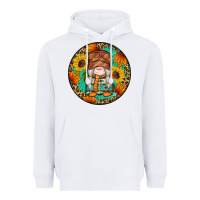 Fall Gnomes Round Earrings 2 Heavyweight Hoodie | Teevron