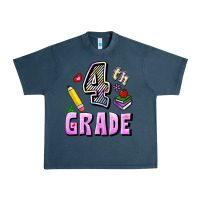 Midnight Navy Fourth Grade Urban Heavy Tee - RanaPortraitStore