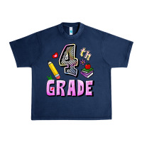 Navy Fourth Grade Urban Heavy Tee - RanaPortraitStore