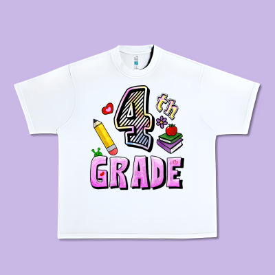 Fourth Grade Urban Heavy Tee Designed By Ranaportraitstore