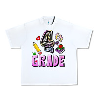 White Fourth Grade Urban Heavy Tee - RanaPortraitStore