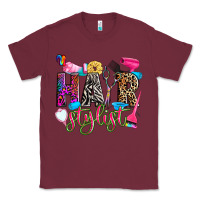 Burgundy hairstylist Classic Tee - Zillion Design Studio
