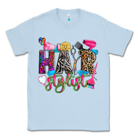Dusty Blue hairstylist Classic Tee - Zillion Design Studio