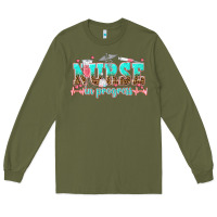 Army Green nurse in progress tbw Long Sleeve Tee - texasbilliewilder