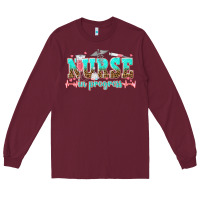 Burgundy nurse in progress tbw Long Sleeve Tee - texasbilliewilder