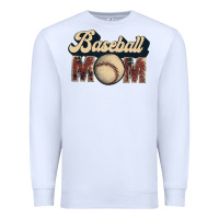 White baseball mom Premium Sweatshirt - JahusDesignShop