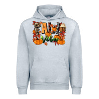 Heather Grey fall vibes Urban Hoodie - MaliasSmallBusiness