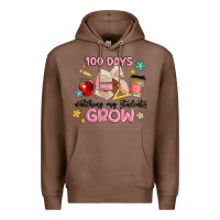 Chestnut 100 days of watching my students grow Premium Hoodie - MaliasSmallBusiness