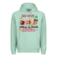 Seafoam 100 days of watching my students grow Premium Hoodie - MaliasSmallBusiness