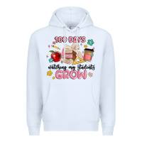 White 100 days of watching my students grow Premium Hoodie - MaliasSmallBusiness