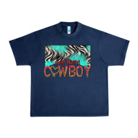 Navy hey there cowboy Urban Heavy Tee - texasbilliewilder