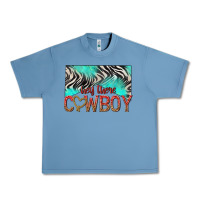 Pebble Blue hey there cowboy Urban Heavy Tee - texasbilliewilder